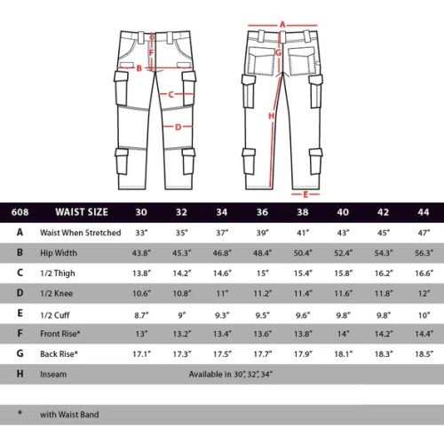 Size chart image