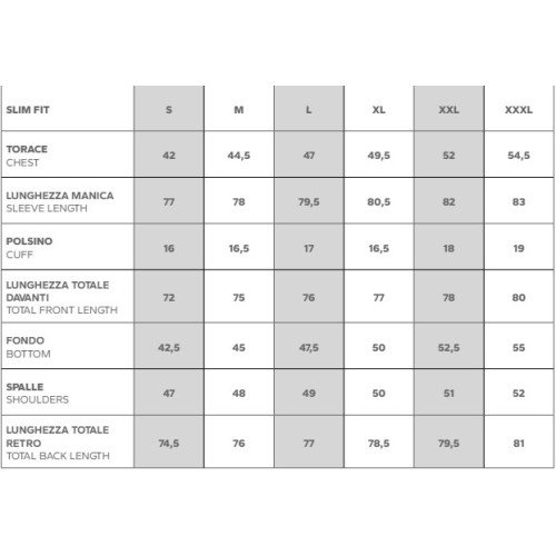 Size chart image