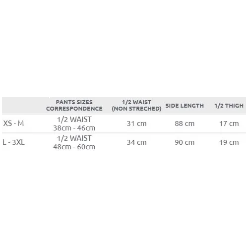 Size chart image