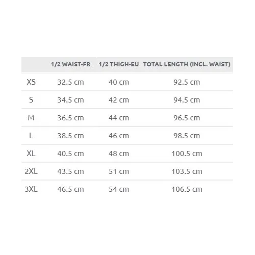 Size chart image