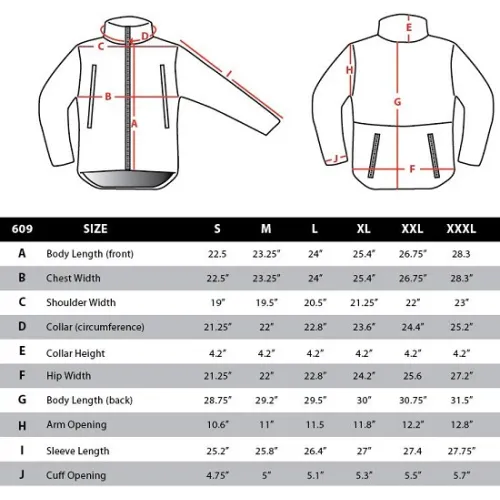 Size chart image