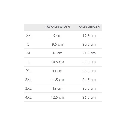 Size chart image