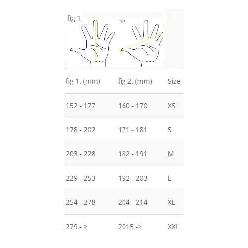 Size chart image