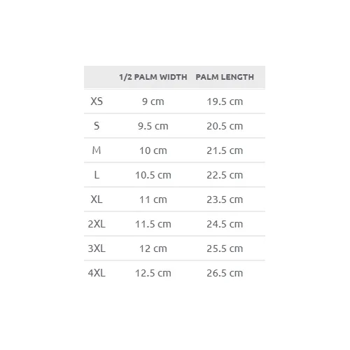 Size chart image