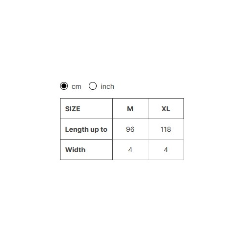 Size chart image