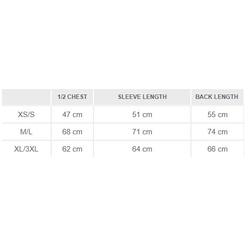 Size chart image
